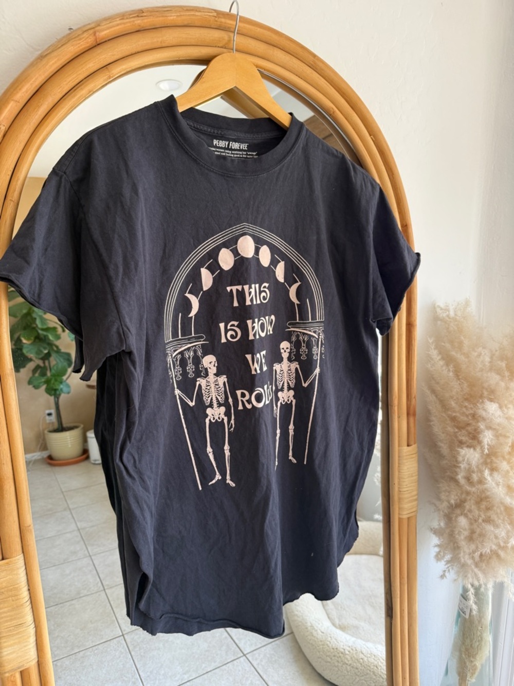 Pebby Forevee Black Short Sleeve Graphic Tee - "This Is How We Roll"